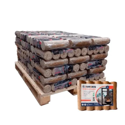 Briquetas BURBRIQ 52 paquetes x 5 briquetas (510 kg)